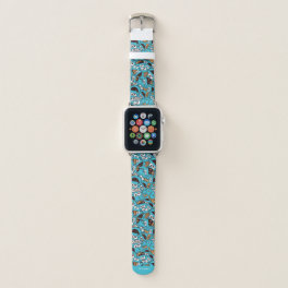 Cookie Monster Nom Nom Nom Pattern Apple Watch Band