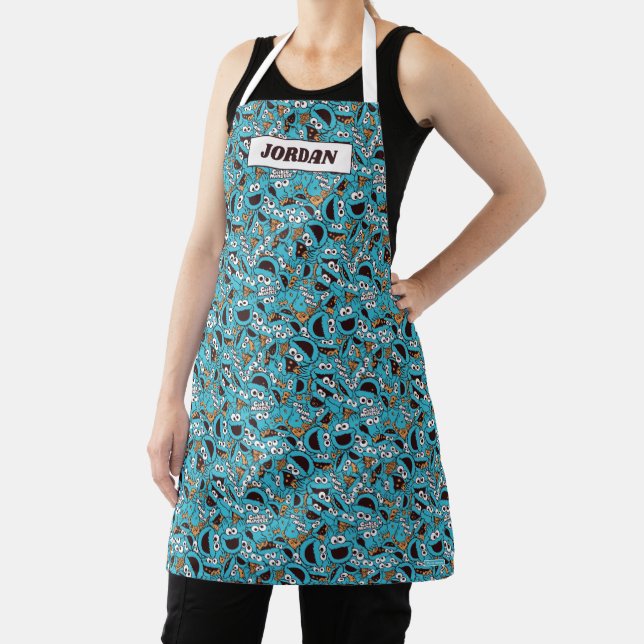 Cookie Monster | Nom Nom Nom Pattern Apron (Insitu)