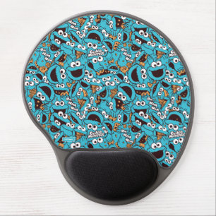 Cookie Monster Nom Nom Nom Pattern Gel Mouse Pad