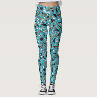 Cookie Monster | Nom Nom Nom Pattern Leggings