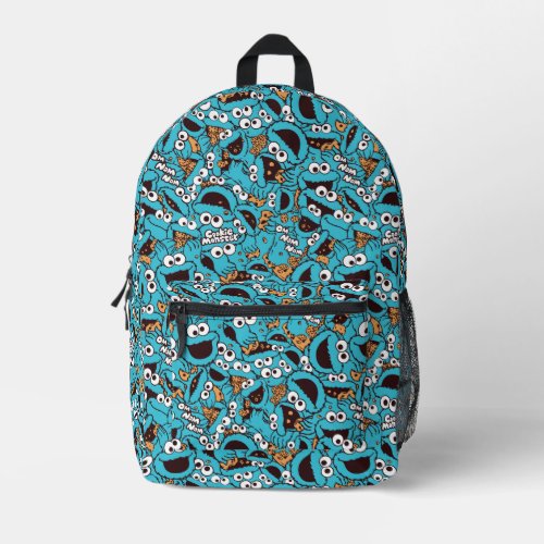 Cookie Monster | Nom Nom Nom Pattern Printed Backpack