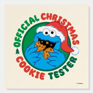 Cookie Monster   Official Christmas Cookie Tester Foam Board