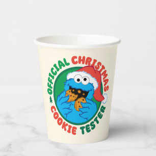 Cookie Monster Official Christmas Cookie Tester Paper Cups