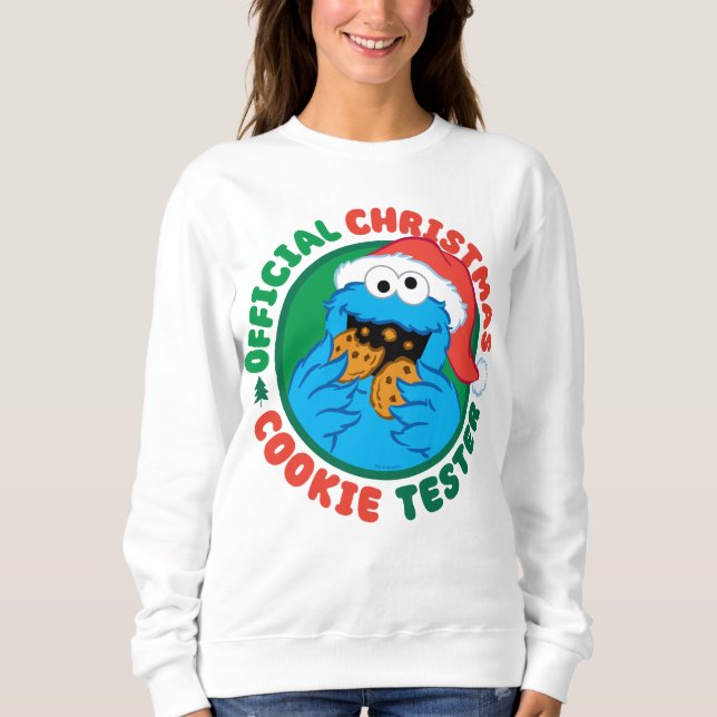Cookie Monster | Official Christmas Cookie Tester Sweatshirt (Front)