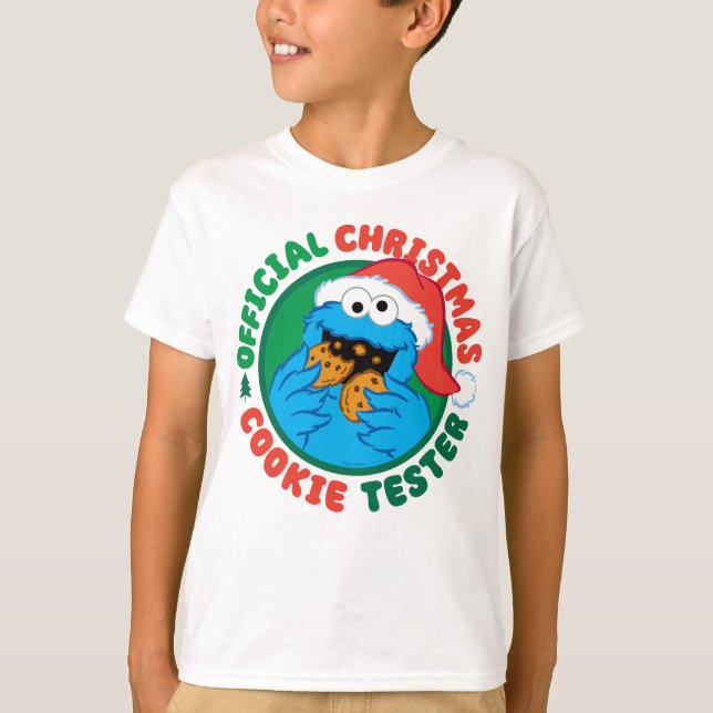 Cookie Monster | Official Christmas Cookie Tester T-Shirt (Front)