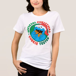 Cookie Monster   Official Christmas Cookie Tester Tri-Blend Shirt