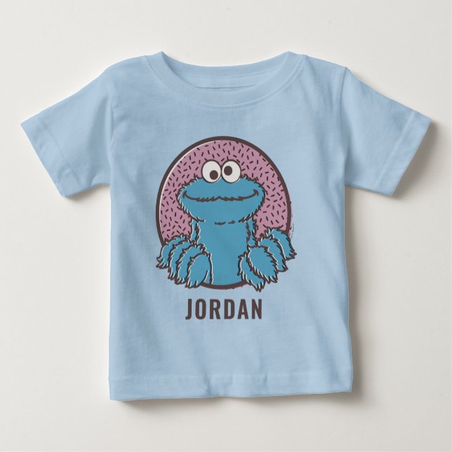 Cookie Monster | Om Nom Nom Baby T-Shirt (Front)