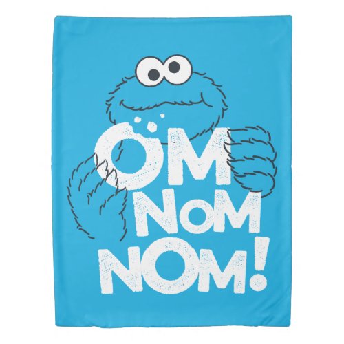 Cookie Monster  Om Nom Nom Duvet Cover