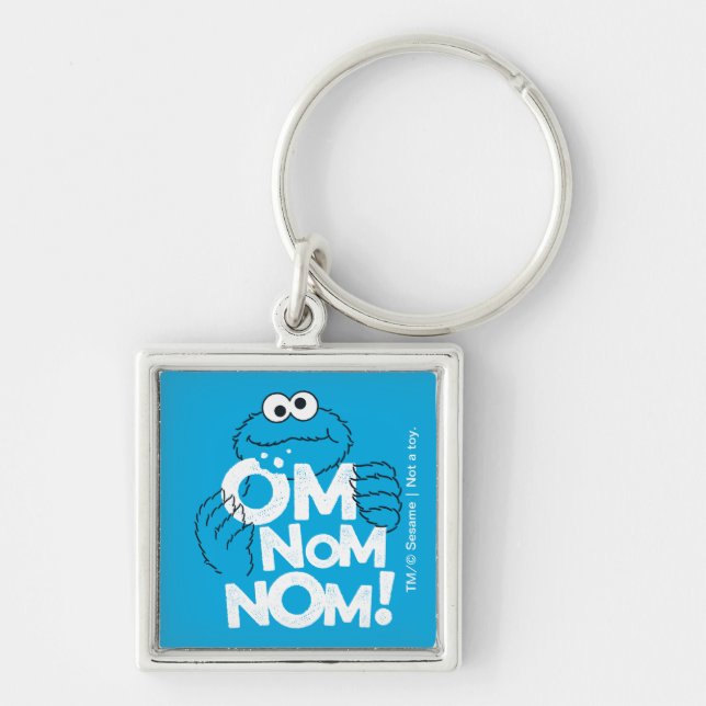 Cookie Monster | Om Nom Nom! Keychain (Front)