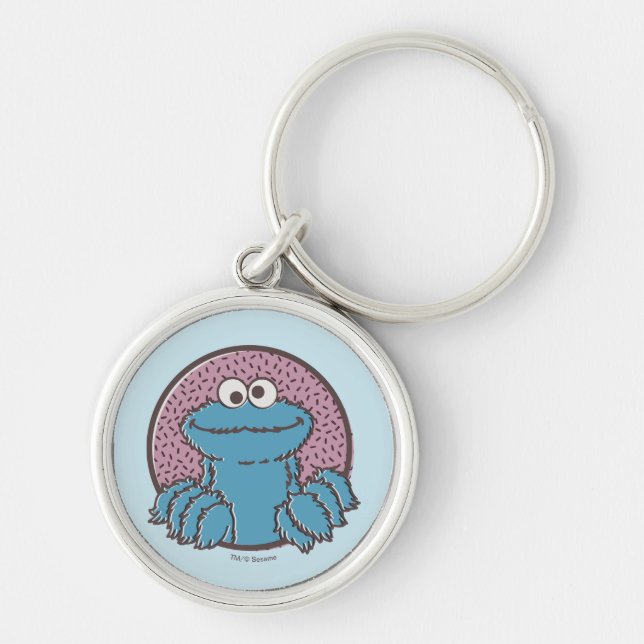 Cookie Monster | Om Nom Nom Keychain (Front)