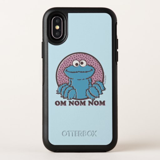 Cookie Monster | Om Nom Nom OtterBox Symmetry iPhone X Case