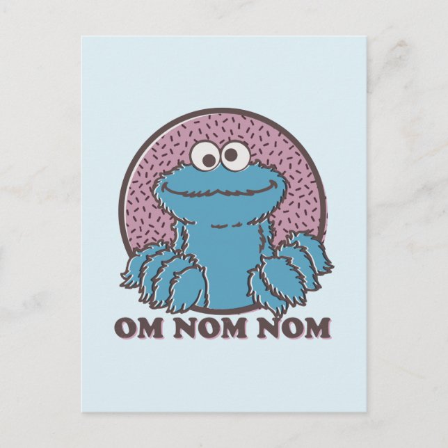 Cookie Monster | Om Nom Nom Postcard (Front)