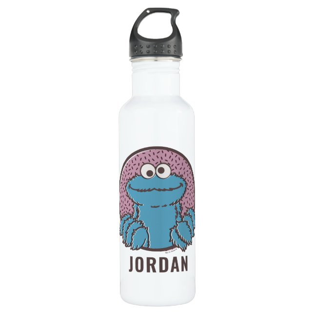Cookie Monster | Om Nom Nom Stainless Steel Water Bottle (Front)