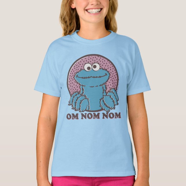 Cookie Monster | Om Nom Nom T-Shirt (Front)