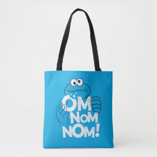 Cookie Monster Om Nom Nom! Tote Bag