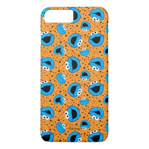 Cookie Monster on Cookie Pattern iPhone 8 Plus7 Plus Case