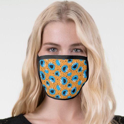 Cookie Monster on Cookie Pattern Face Mask