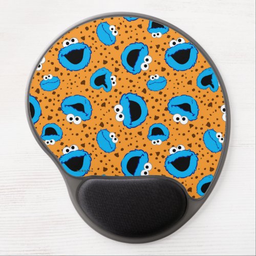 Cookie Monster on Cookie Pattern Gel Mouse Pad