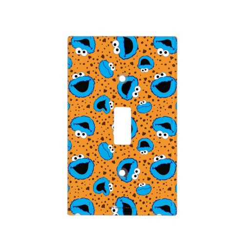 Cookie Monster on Cookie Pattern Light Switch Cover