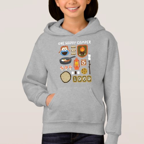 Cookie Monster  One Happy Camper Hoodie