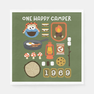 Cookie Monster One Happy Camper Napkins