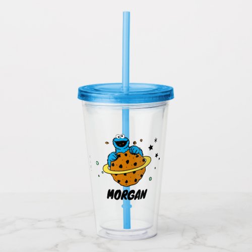 Cookie Monster  Out of This World  Add Name Acrylic Tumbler