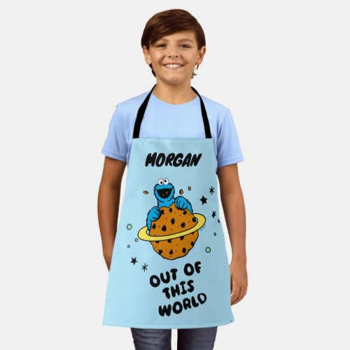 Cookie Monster  Out of This World  Add Name Apron