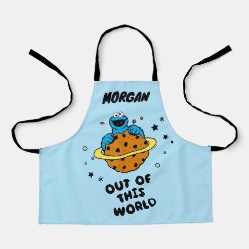 Cookie Monster  Out of This World  Add Name Apron