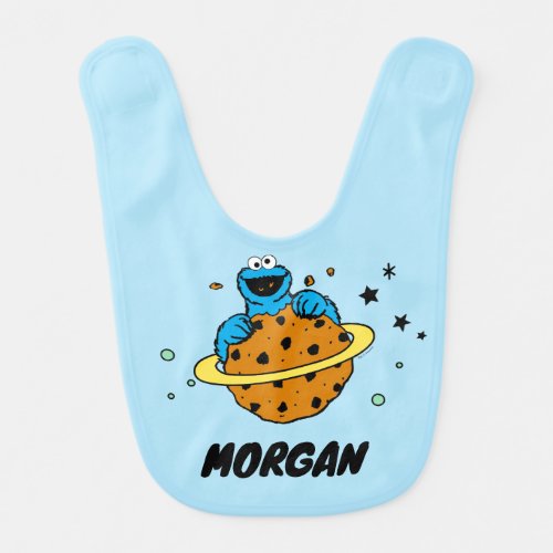 Cookie Monster  Out of This World  Add Name Baby Bib