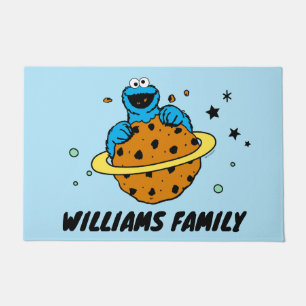 Cookie Monster Out of This World Add Name Doormat