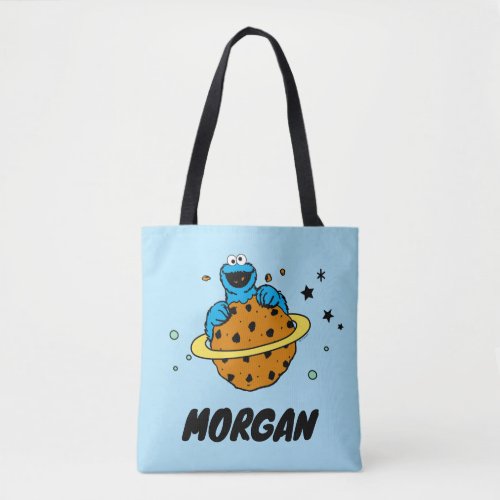 Cookie Monster  Out of This World  Add Name Tote Bag