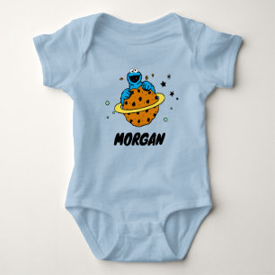 Cookie Monster   Out of This World   Add Your Name Baby Bodysuit