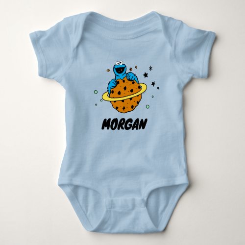Cookie Monster  Out of This World  Add Your Name Baby Bodysuit