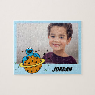 Cookie Monster Out of This World Add Your Name Jigsaw Puzzle