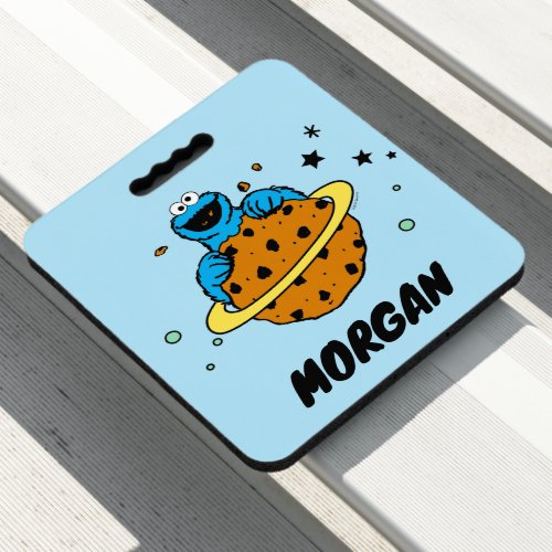 Cookie Monster  Out of This World  Add Your Name Seat Cushion