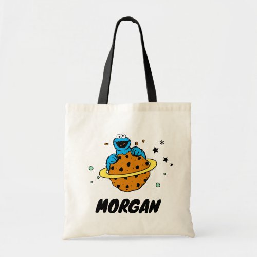 Cookie Monster  Out of This World  Add Your Name Tote Bag