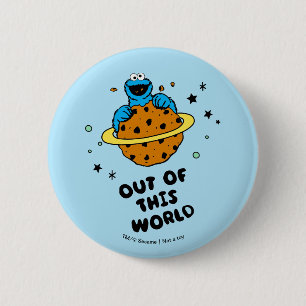 Cookie Monster Out of This World Button