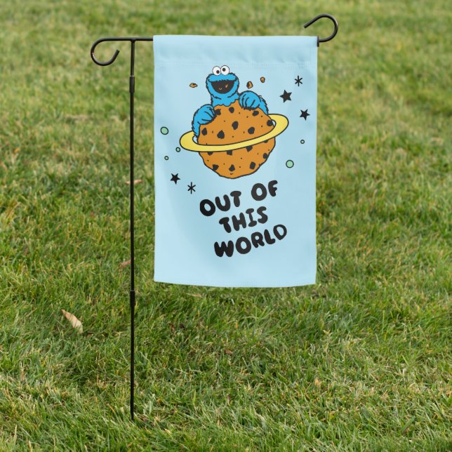 Cookie Monster | Out of This World Garden Flag (In SItu)