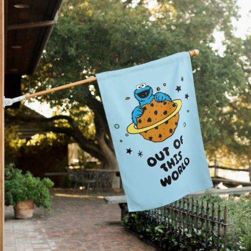 Cookie Monster  Out of This World House Flag