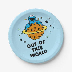 Cookie Monster Out of This World Paper Plates