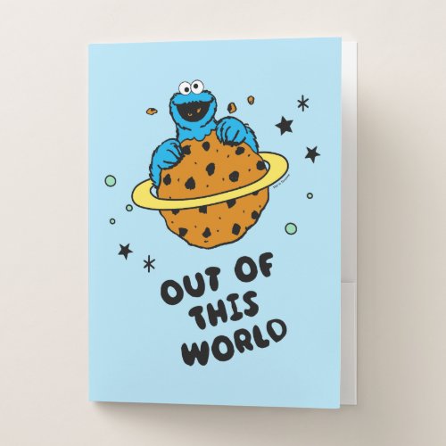 Cookie Monster  Out of This World Pocket Folder