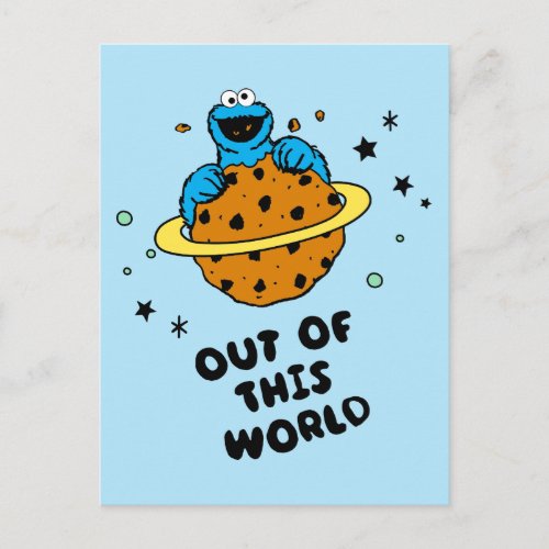 Cookie Monster  Out of This World Postcard