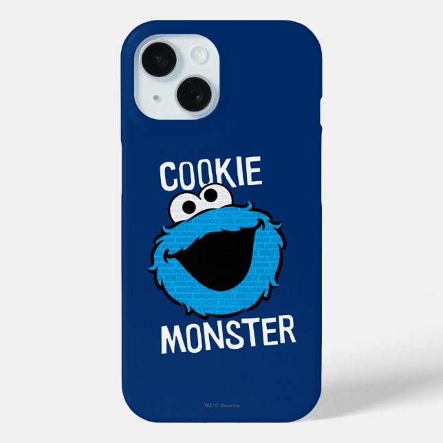 Cookie Monster Pattern Face Case-Mate iPhone Case (Back)