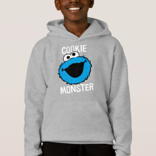 Cookie Monster Pattern Face Hoodie