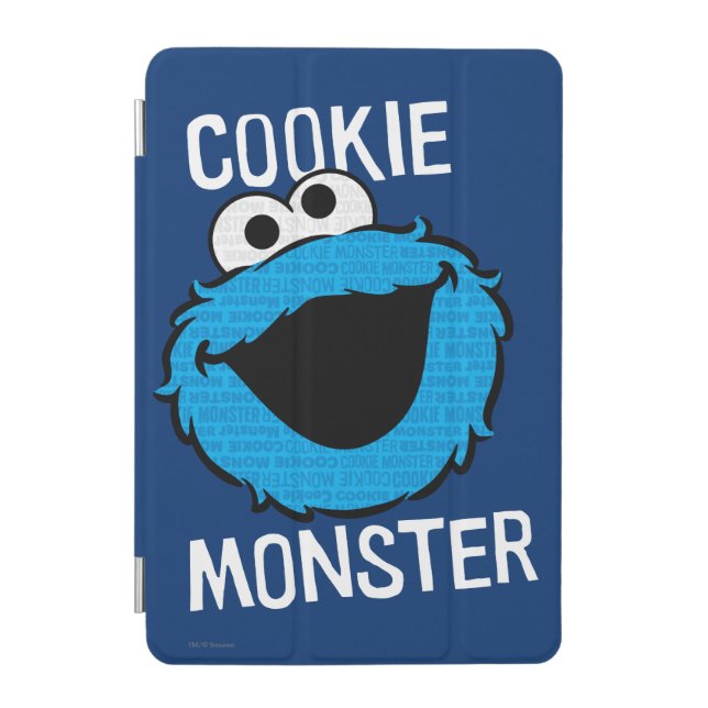 Cookie Monster Pattern Face iPad Mini Cover (Front)