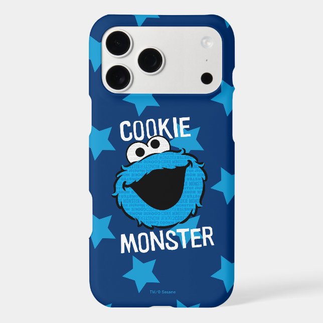 Cookie Monster Pattern Face Iphone Case (Back)