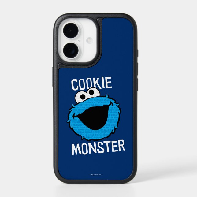 Cookie Monster Pattern Face Otterbox iPhone Case (Back)