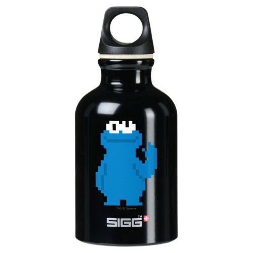 Cookie Monster Pixel Art Aluminum Water Bottle