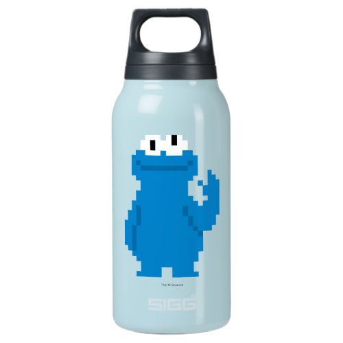 Cookie Monster Pixel Art Insulated Water Bottle