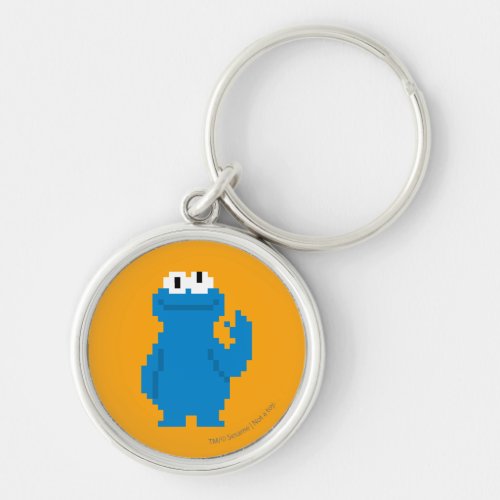 Cookie Monster Pixel Art Keychain